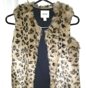 Cheetah print vest